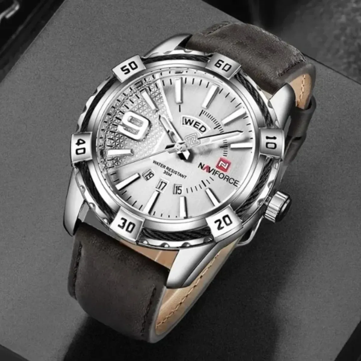 NAVIFORCE - Reloj Naviforce Nf9117 Hombre Gris Oscuro