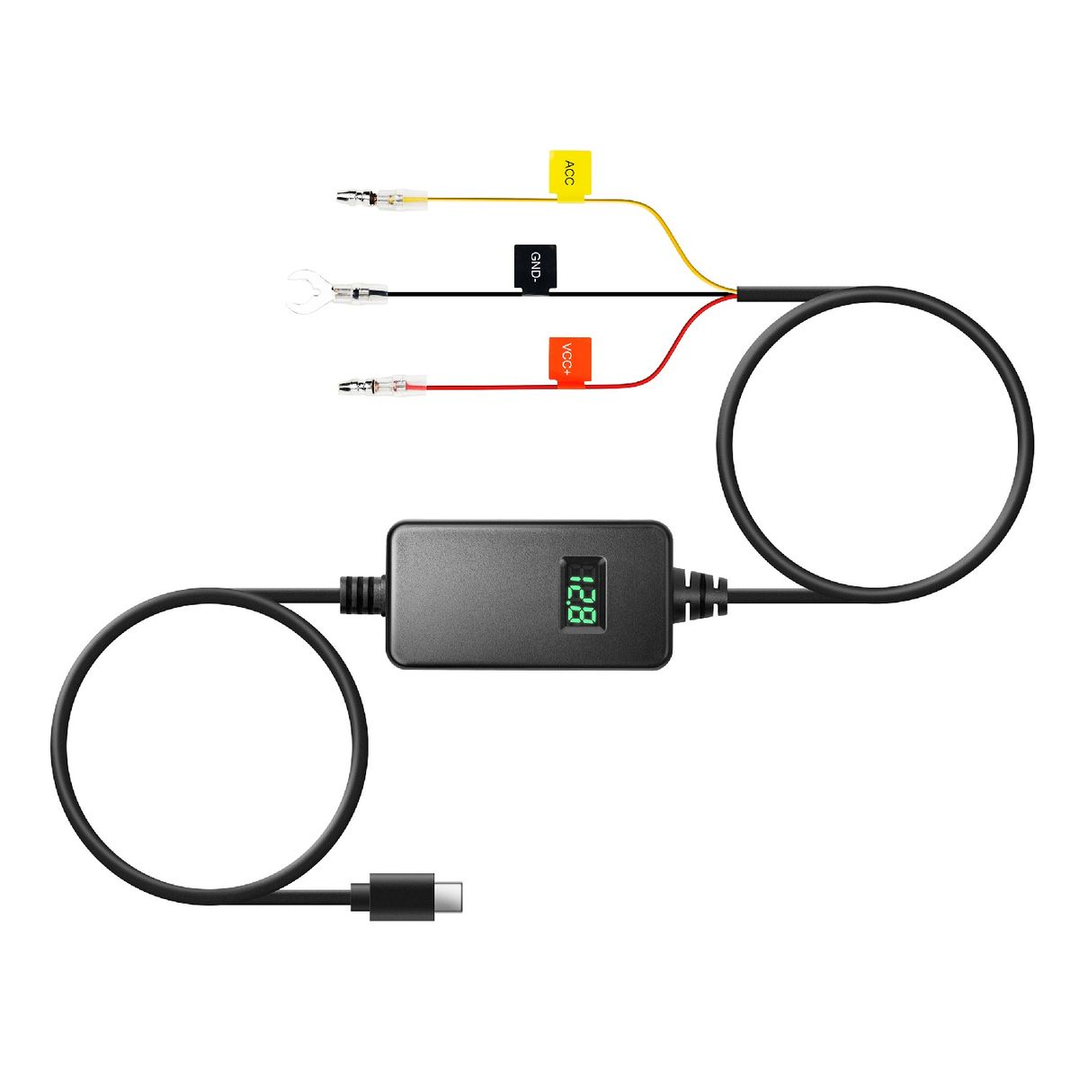 70MAI - Kit de Cableado Energía Ajustable 70mai UP06 Tipo-C 1230V  Parking 24H con Monitor de Voltaje
