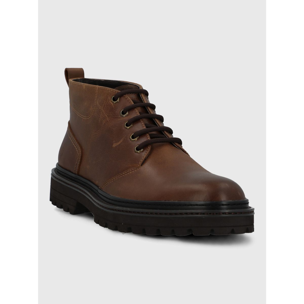 HUSH PUPPIES - Botin Cuero Hombre Notem Café HUSH PUPPIES