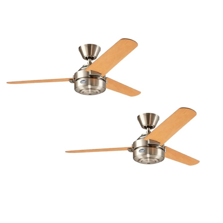 HUNTER PACK X2 VENTILADOR DE TECHO CARRERA NIQUEL 52"