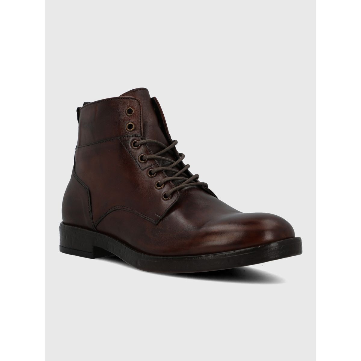 HUSH PUPPIES - Botin Italiano Cuero Hombre Feffo Café HUSH PUPPIES