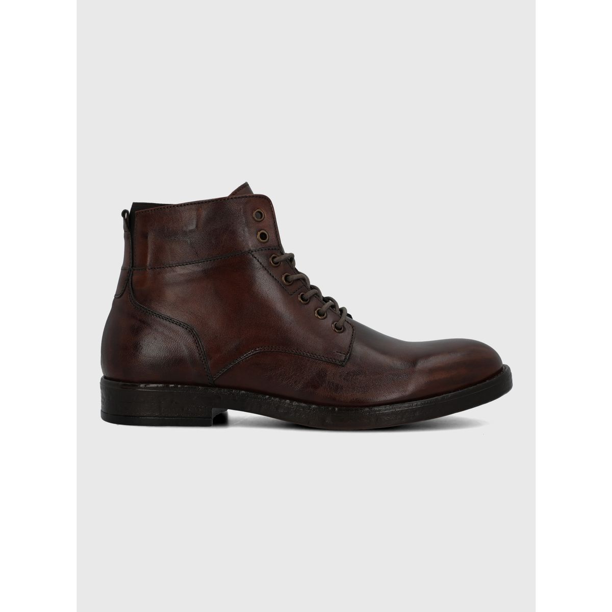 HUSH PUPPIES - Botin Italiano Cuero Hombre Feffo Café HUSH PUPPIES