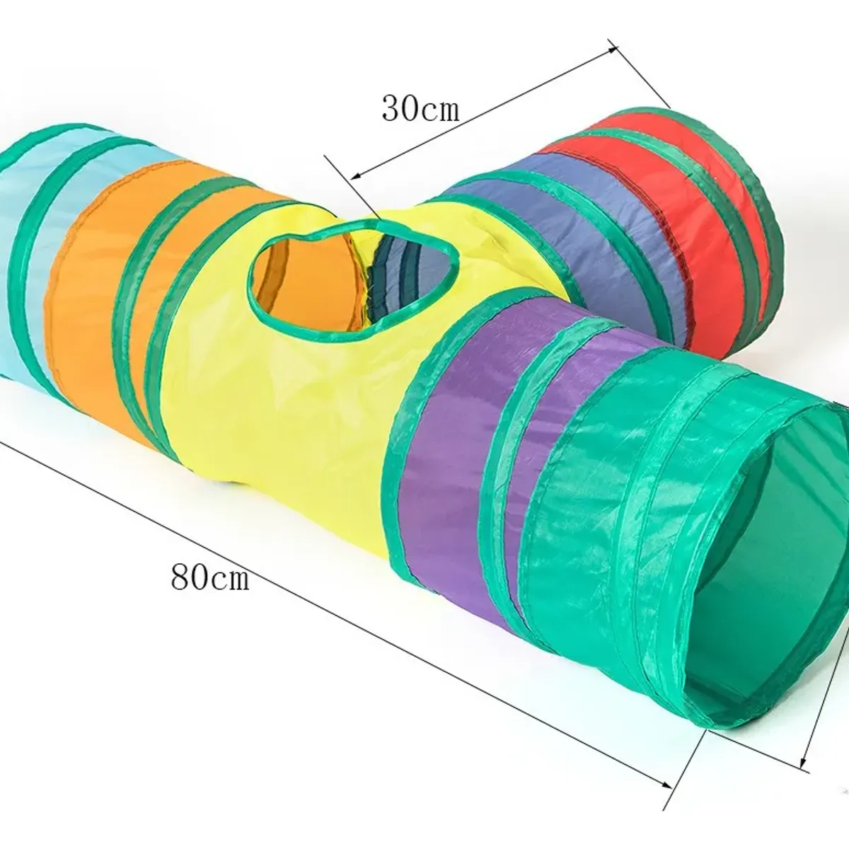 HOOPET - Túnel Divertido Multicolor Para Gatos Con 4 Salidas Amarillo