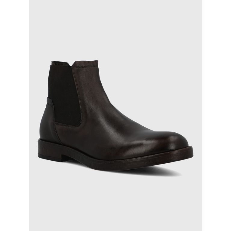 Botin Italiano Cuero Hombre Leone Café
