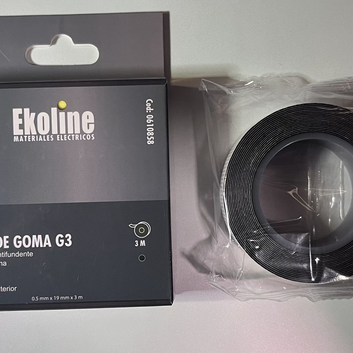 GENERICO - HUINCHA AISLADORA EKOLINE GOMA 3MTS