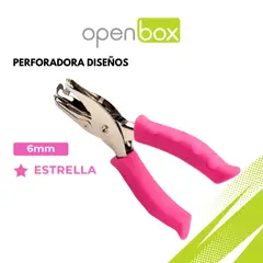 GENERICO - Perforadora con diseño ESTRELLA 6MM OPEN BOX