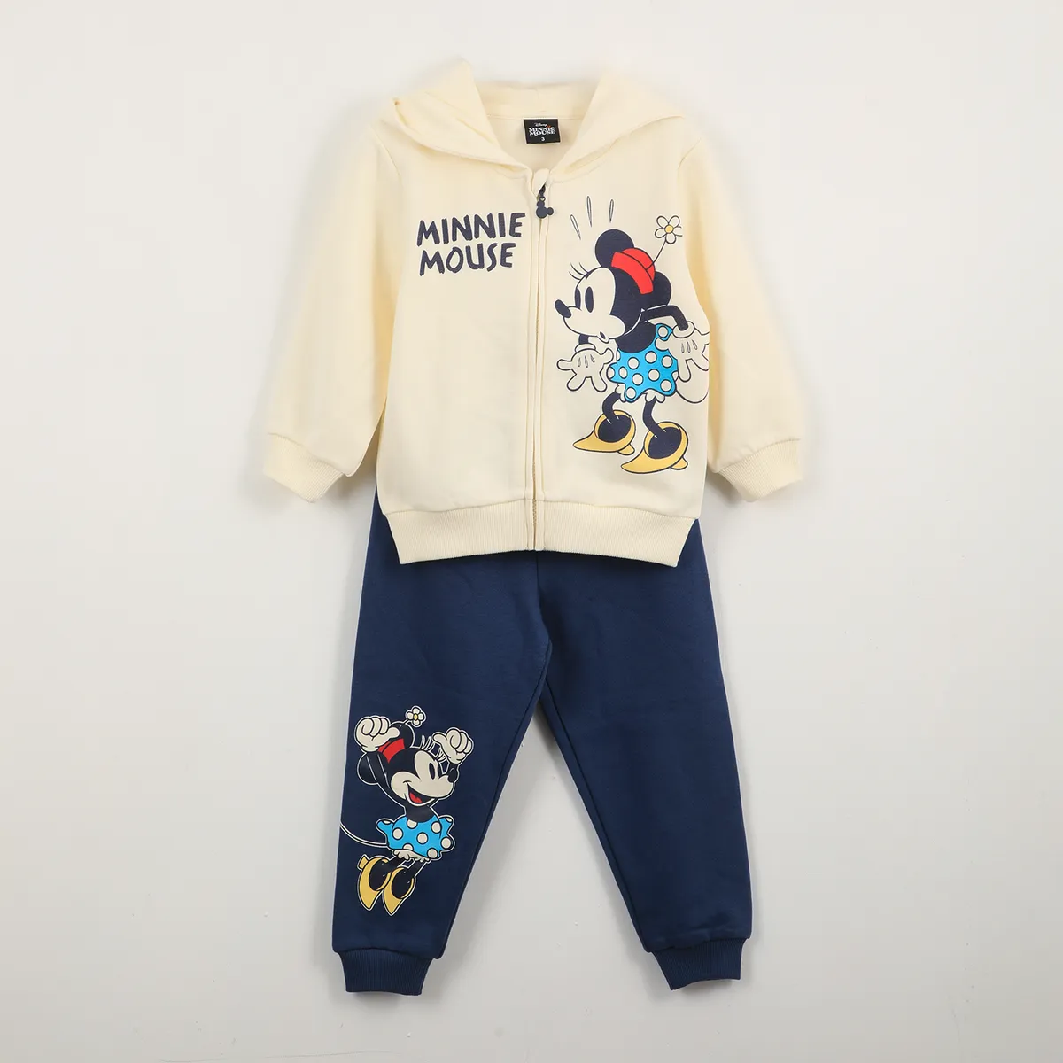 DISNEY - Conjunto Buzo Niña Minnie Mouse Blanco Disney