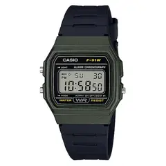 CASIO - RELOJ F-91WM-3ADF VERDE VINTAGE F-91