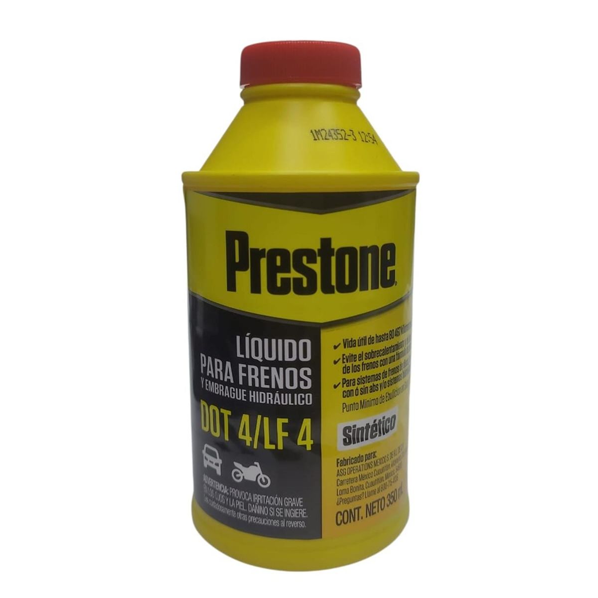 PRESTONE - Liquido De Freno Dot 4 Prestone  350ml  Sintetico Original