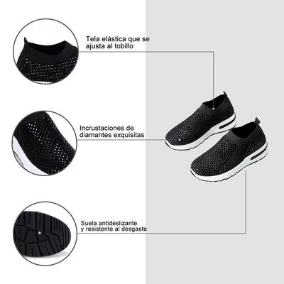 Imagen 2 del producto Zapatilla Deportiva Negra Mujer TFA181