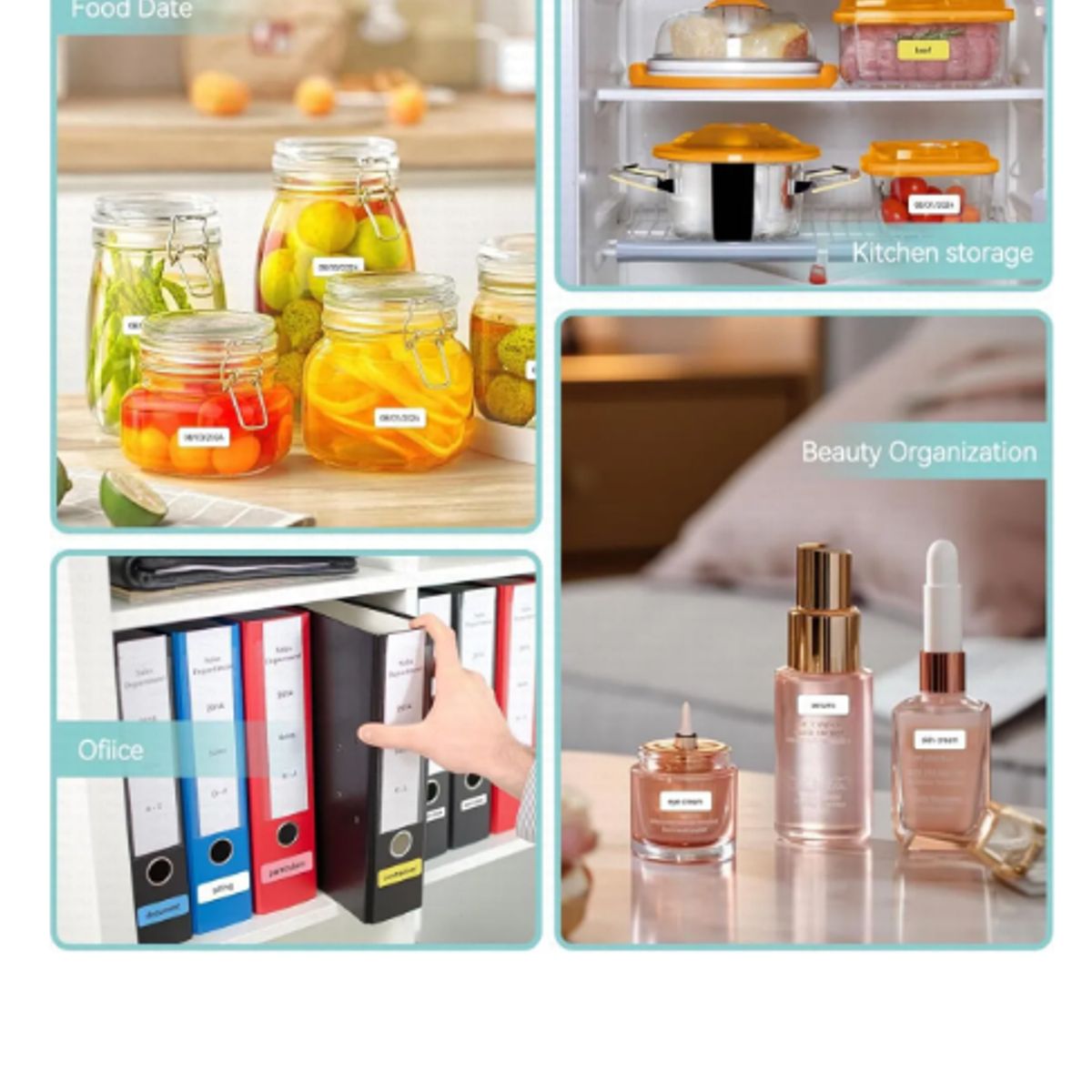 GENERICO - Mini Impresora Térmica De Etiquetas Portátil Bluetooth