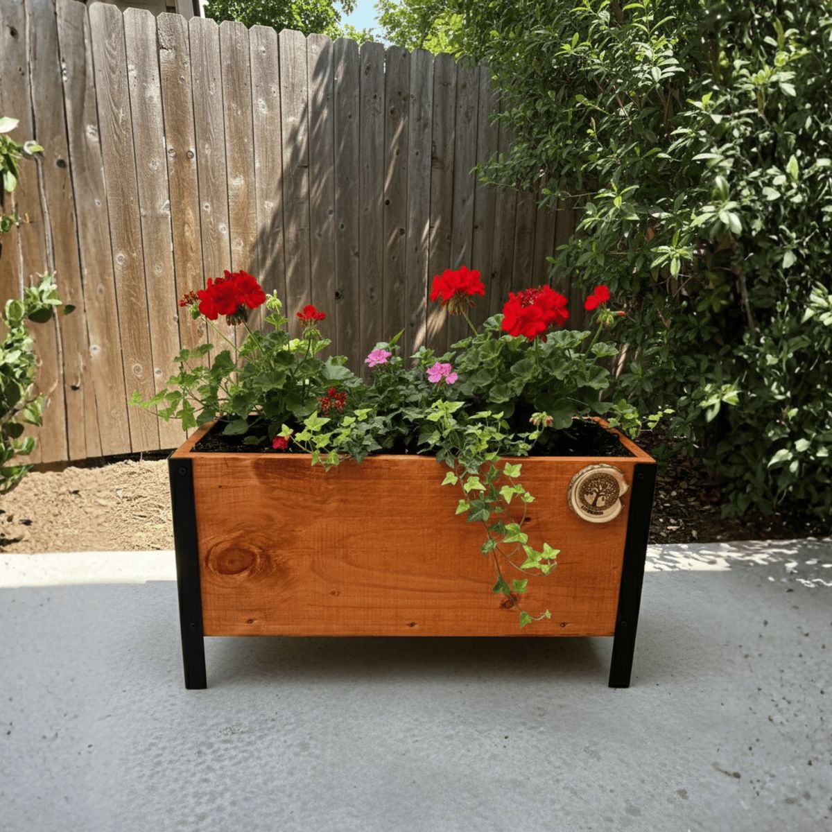GENERICO - Jardinera Macetero de Madera Estilo Industrial