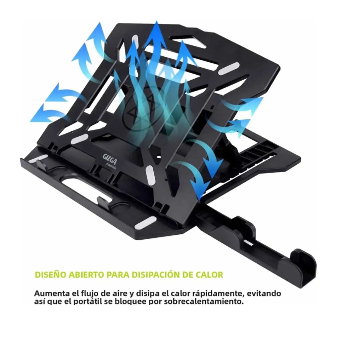 GENERICO - Base Soporte Laptop Y Celular Giratorio Ajustable Portátil