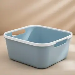 GENERICO - Caja Canasto Organizador Plástico Multiuso 17x16x9cm