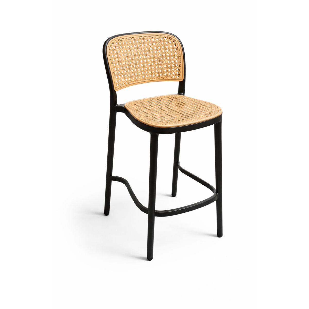 MOBOI - Taburete Delta Lombardia Piso De Bar O Terraza 66cm Negro