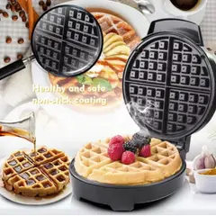 GENERICO - Máquina de waffles sandwish teflon antiaherente 4 porciones