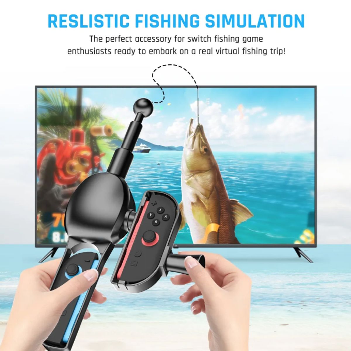 GENERICO - Caña De Pesca Compatible Con Joy-con De Nintendo Switch 2