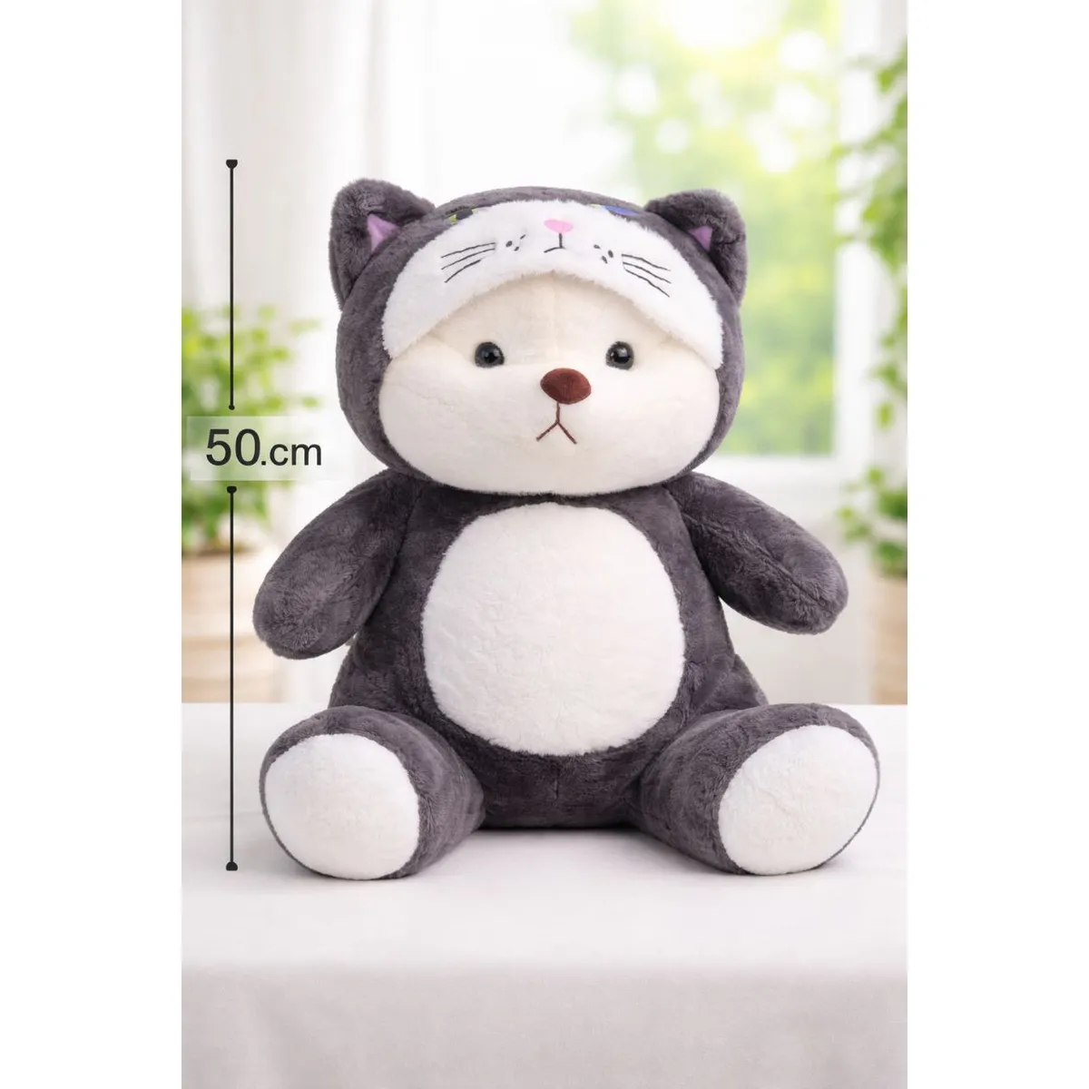 GENERICO - Oso De Peluche Traje de Lucifer Gato Cenicienta 50 CM