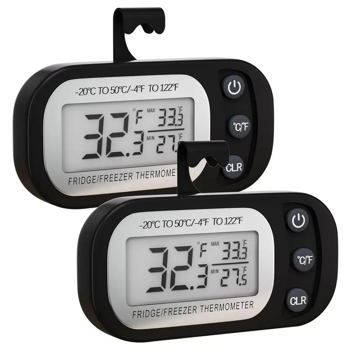 GENERICO - 2pcs Termómetro Para Heladera Digitales Para Cocina