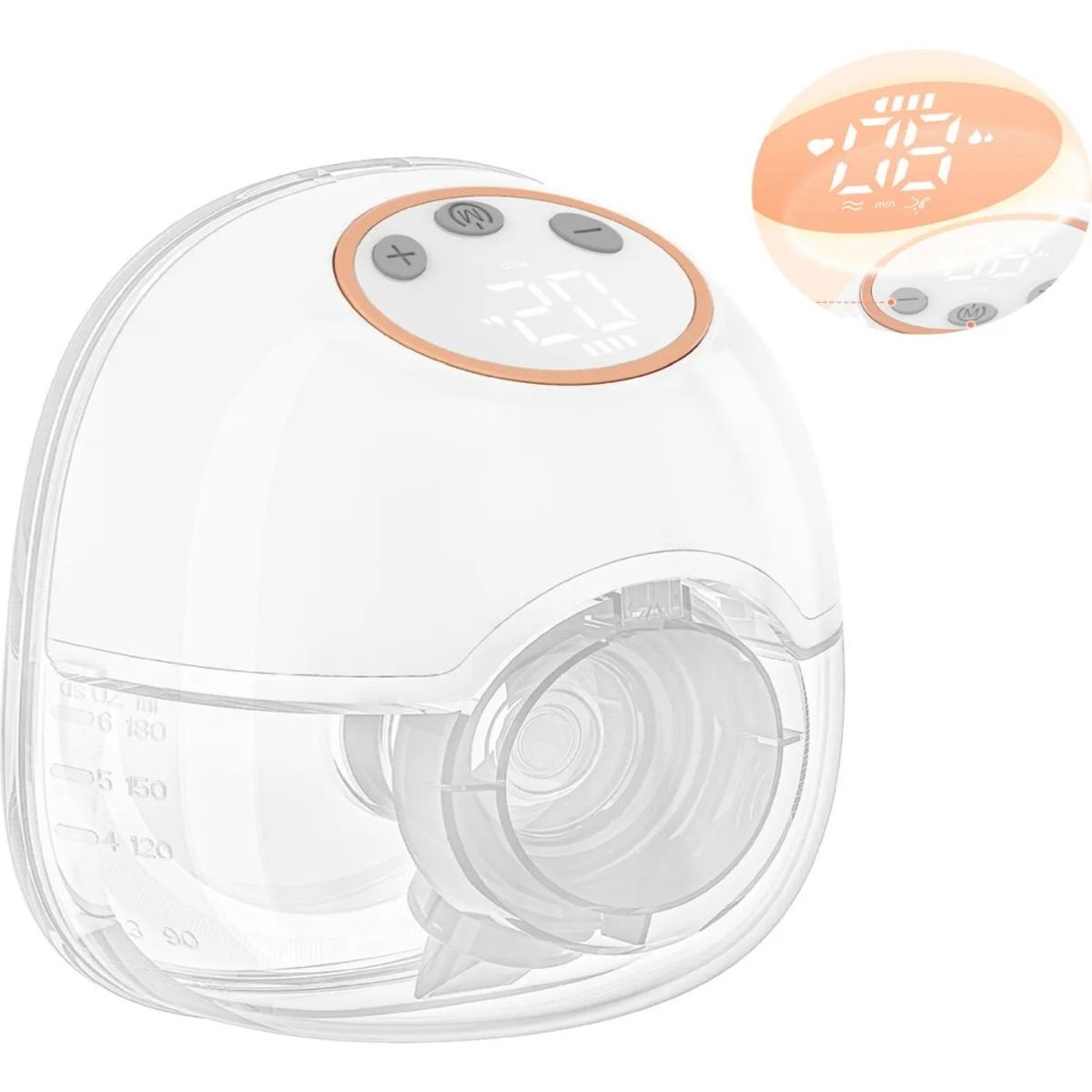 GENERICO - Extractor De Leche Portátil Manos Libre Sacaleche Eléctrico BELUG