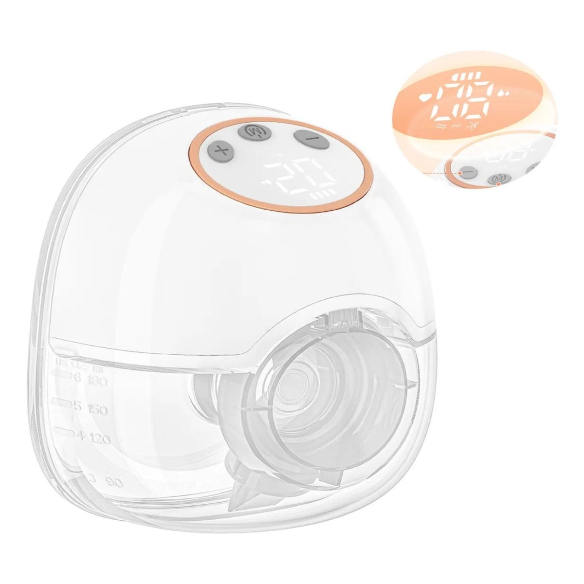 GENERICO - Extractor De Leche Portátil Manos Libre Sacaleche Eléctrico BELUG