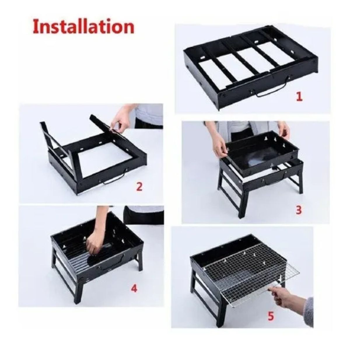 GENERICO - Mini Parrillera Plegable De Carbon Portatil Parrillera BELUG.