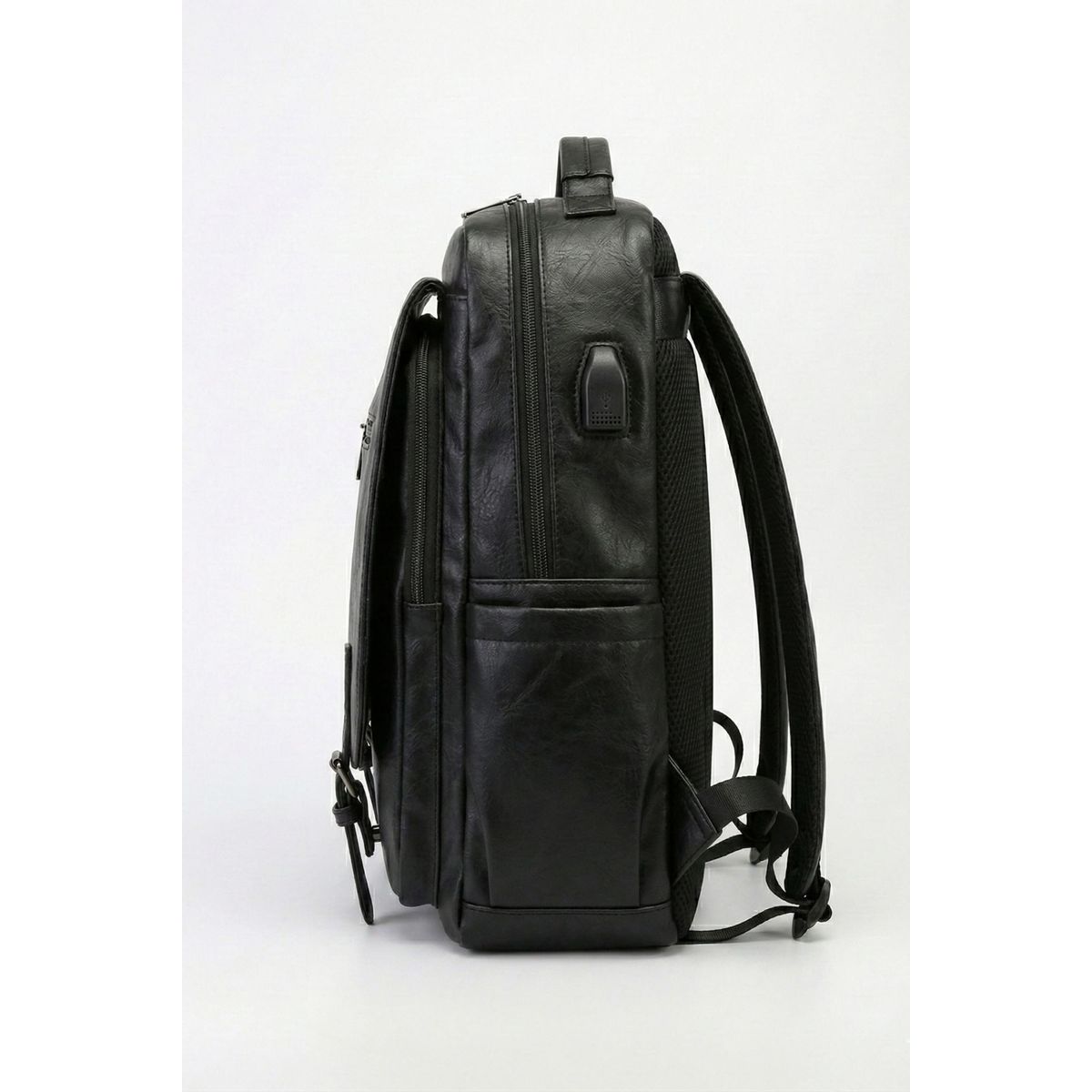 KIBOU - Mochila Urbana Unisex Ecocuero Vintage Puerto Usb Ares