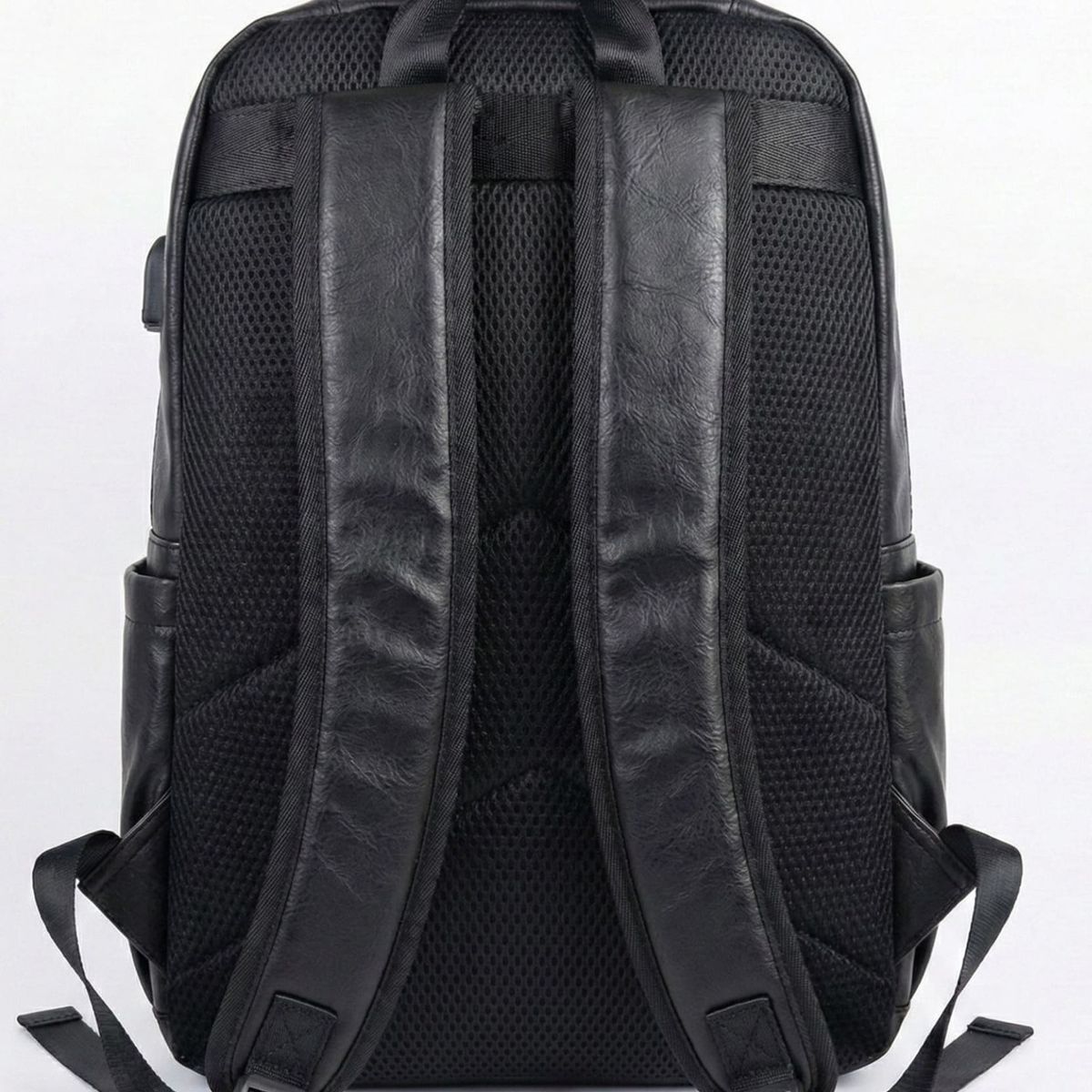KIBOU - Mochila Urbana Unisex Ecocuero Vintage Puerto Usb Ares