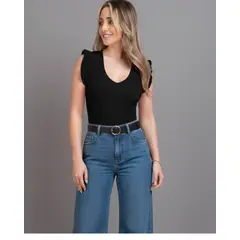 MABELLE - BODY ESCOTE V DOBLE TELA DELANTERA