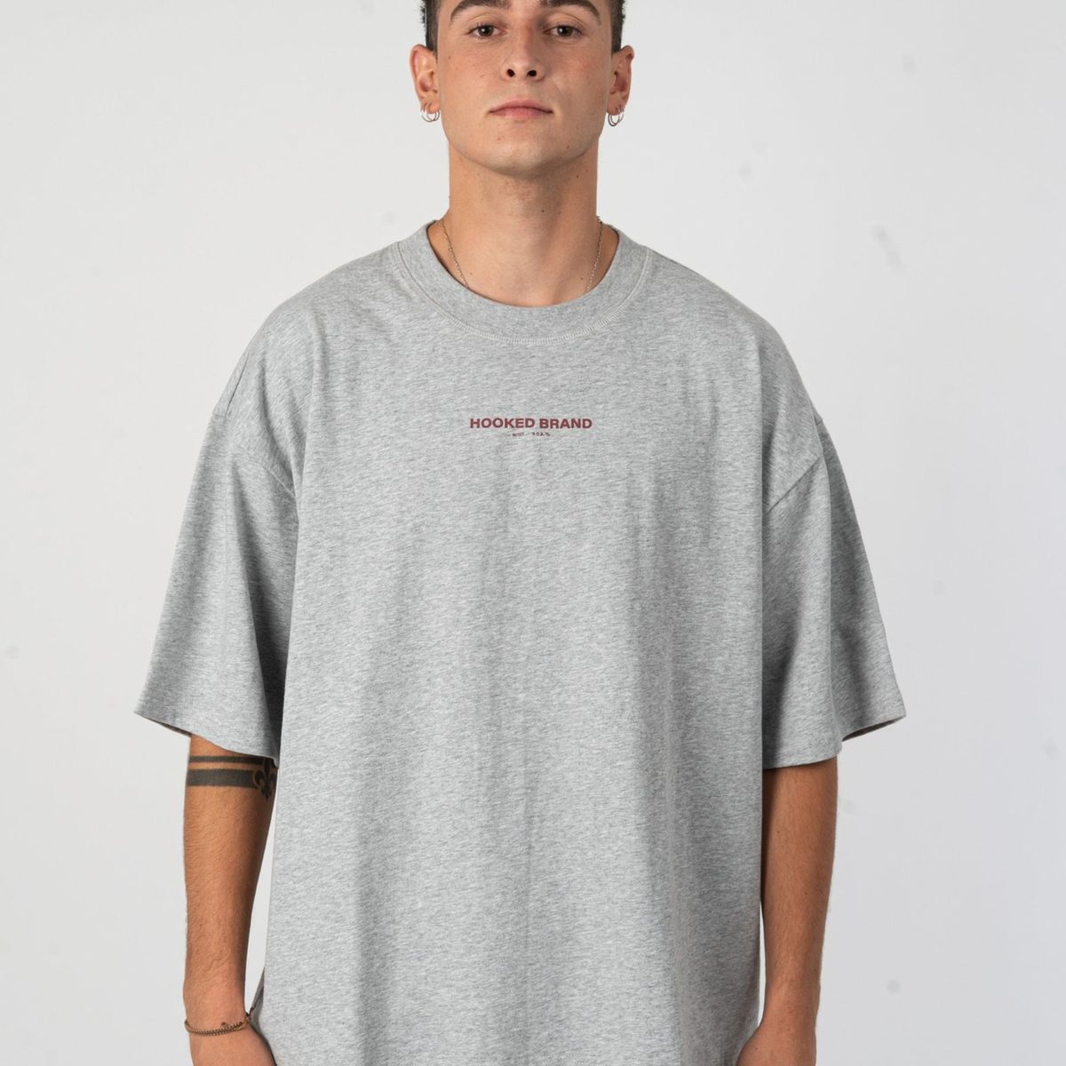 HOOKED BRAND - Polera Boxy Fit Melange - All In