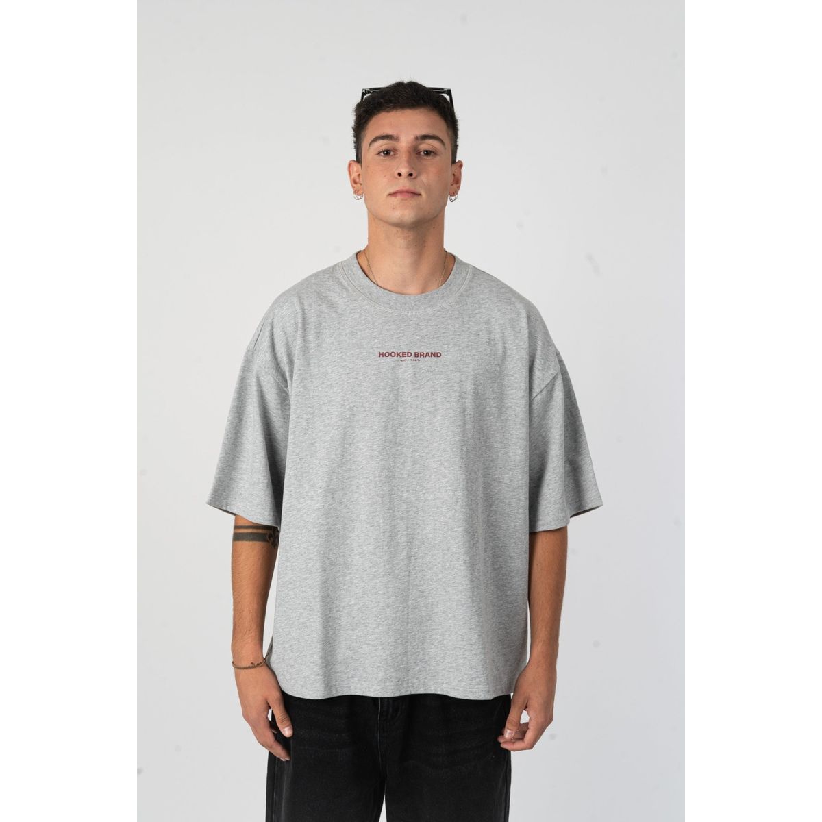 HOOKED BRAND - Polera Boxy Fit Melange - All In