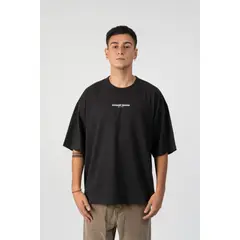 HOOKED BRAND - Polera Boxy Fit Black - All In