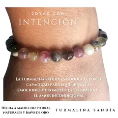 GENERICO - Pulsera con Turmalina Sandía