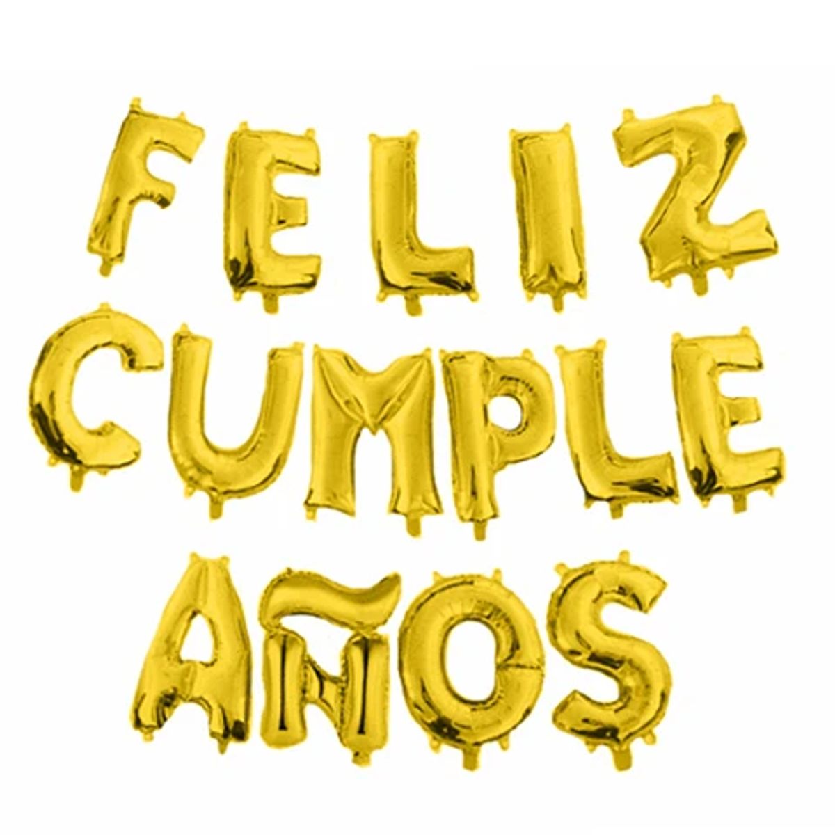 GENERICO - Globo feliz cumpleaños oro 16 pulgadas