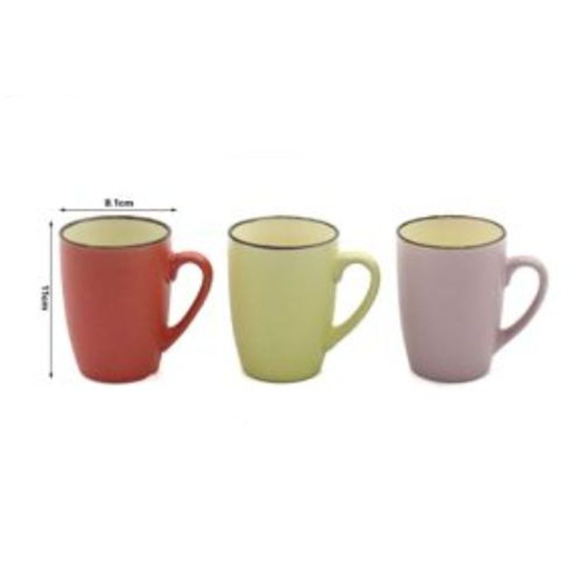 GENERICO - TAZA DE CERAMICA 360ML COLORES SURTIDOS