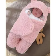 GENERICO - SAQUITO DE BEBÉ OSITO TALLA 9M ROSADO