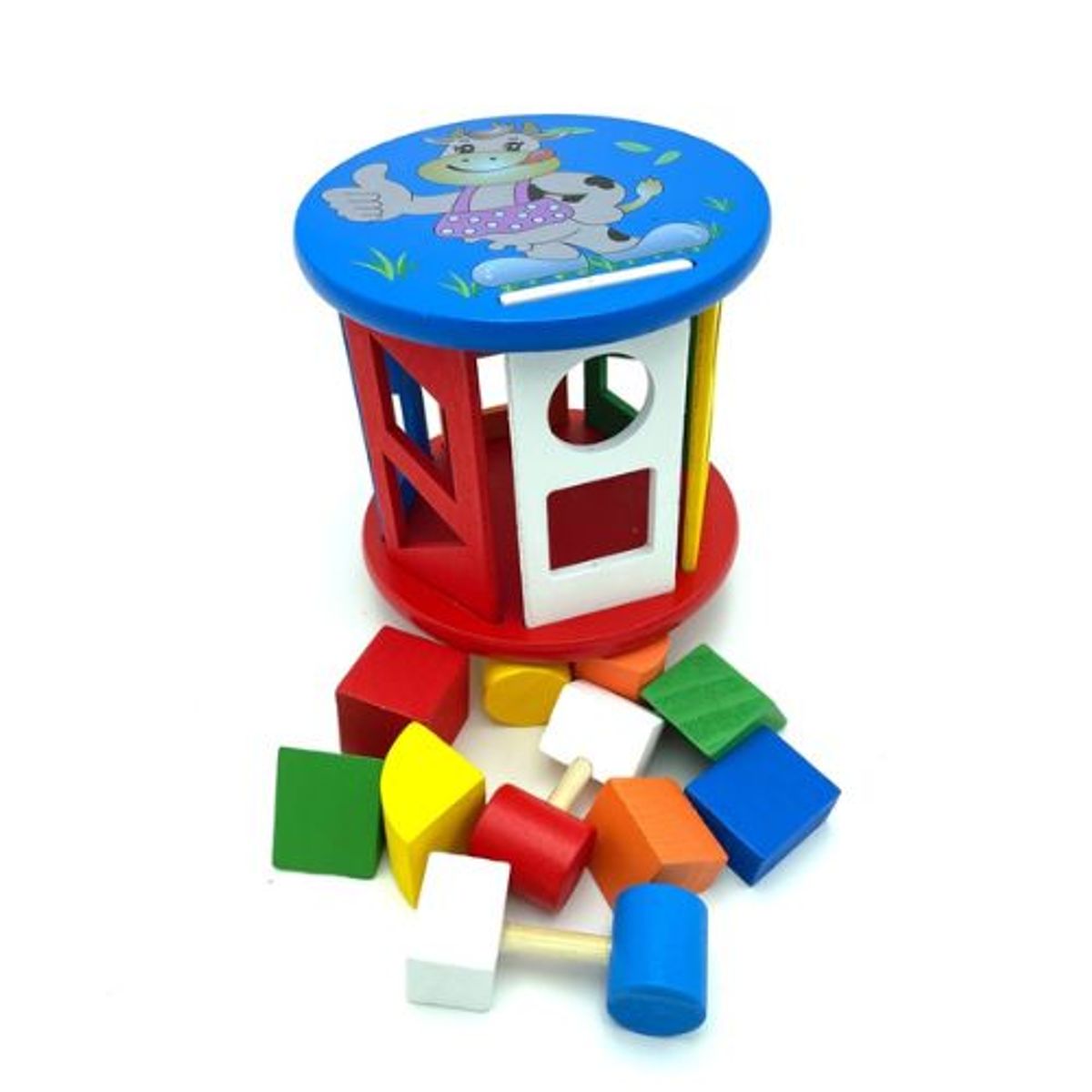 GENERICO - Cilindro Encaje Madera Juegos Niño