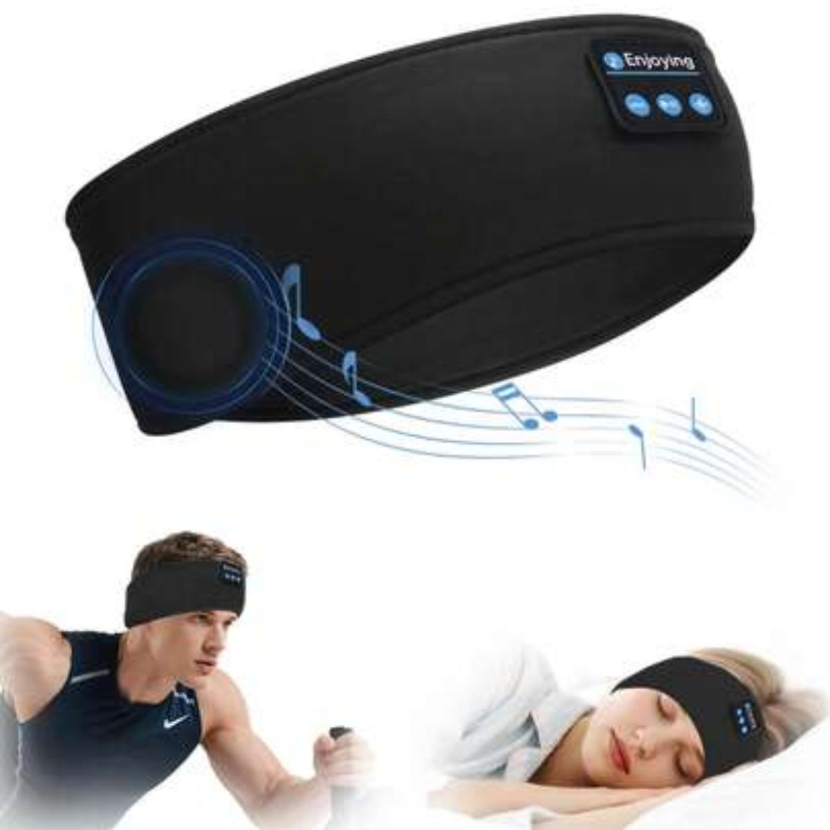 GENERICO - Cintillo Antifaz Banda Bluetooth Auricular Deporte Música