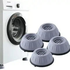 GENERICO - Pack 4 Soportes Antivibración Lavadora Muebles Multiusos