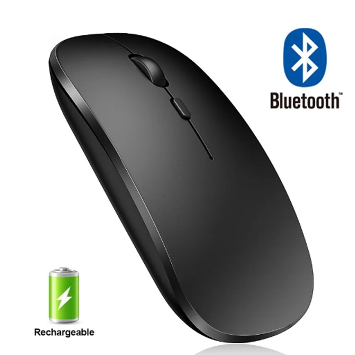 GENERICO - Mouse Inalámbrico Recargable Audeos Dual Bluetooth o USB RGB