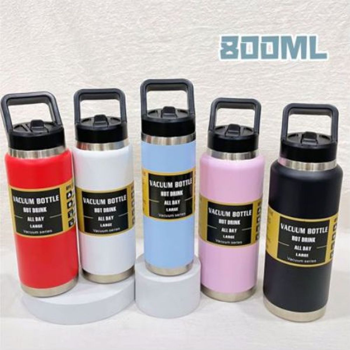 GENERICO - BOTELLAS TERMICAS 800ML COLORES SURTIDOS