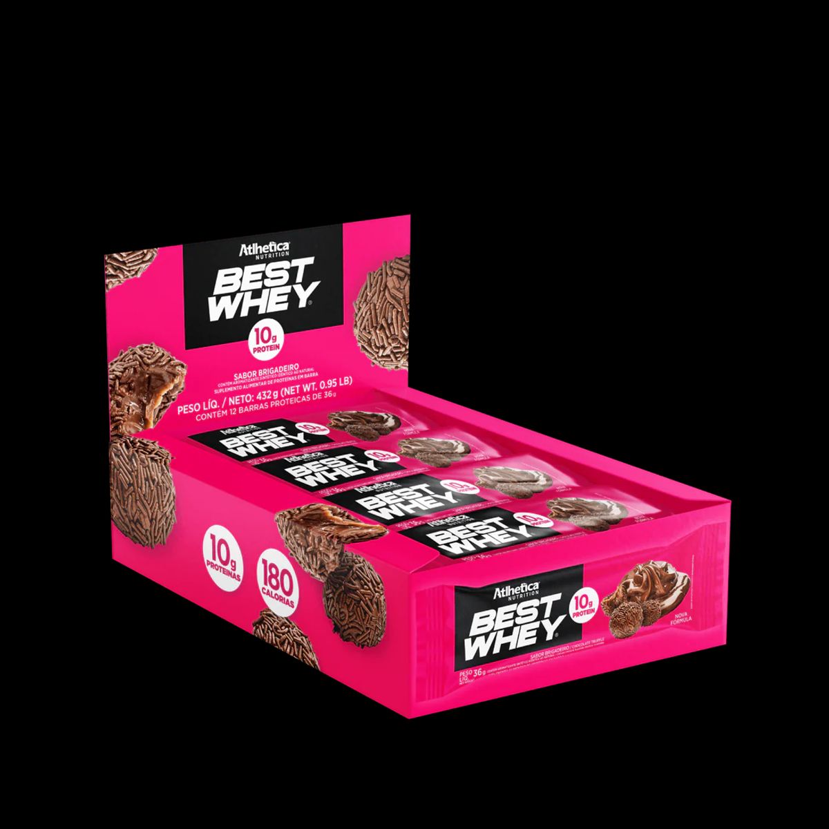 ATLHETICA NUTRITION - Barra de proteina Atlhetica Nutrition - Brigadeiro 12 unidades