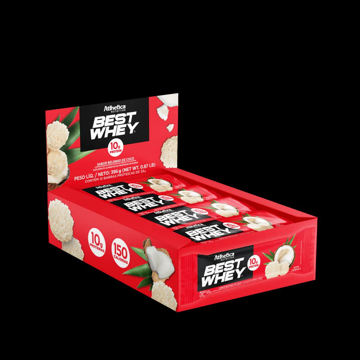 ATLHETICA NUTRITION - Barra de proteina Atlhetica Nutrition - Cocada 12 unidades