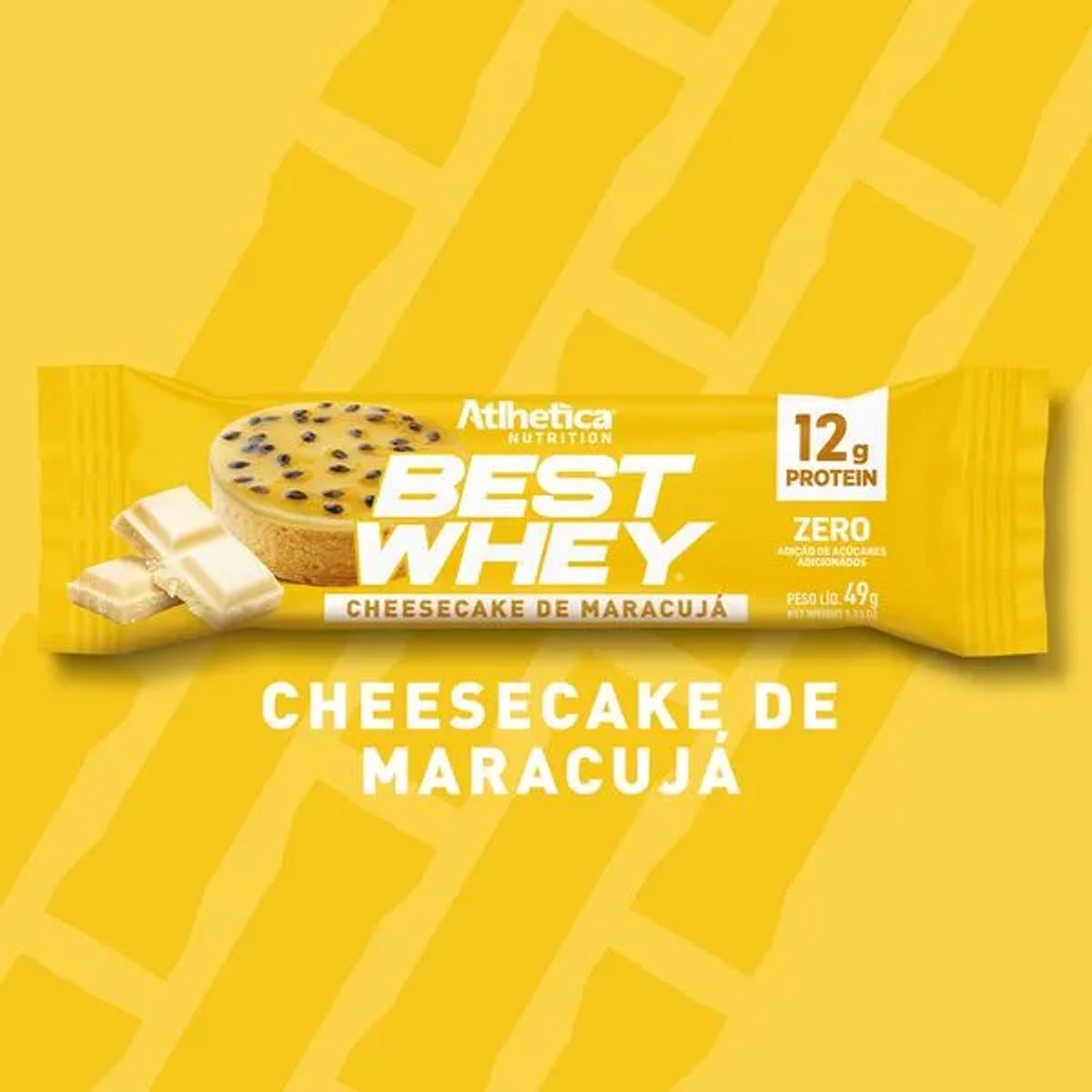 ATLHETICA NUTRITION - Barra de proteina Atlhetica Nutrition - Cheesecake de Maracuya 12gr 12 unidades