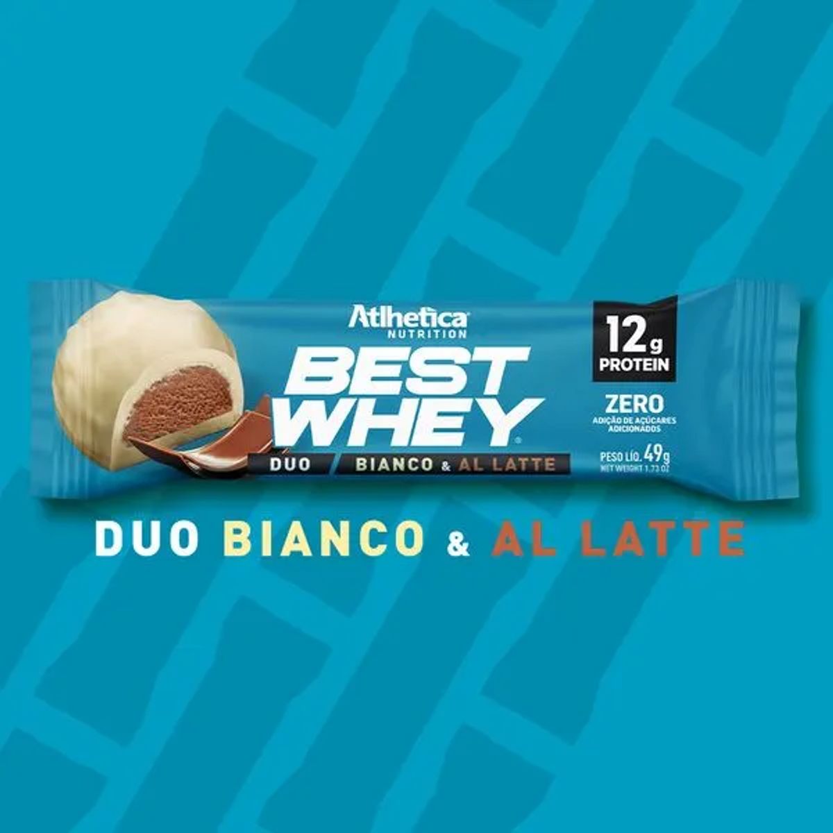 ATLHETICA NUTRITION - Barra de proteina Atlhetica Nutrition - Duo Blanco & Al Latte 12gr 12 unidades
