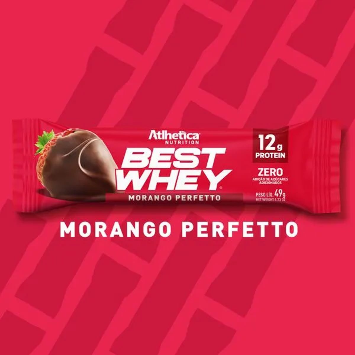 ATLHETICA NUTRITION - Barra de proteina Atlhetica Nutrition - Frutilla 12gr 12 unidades