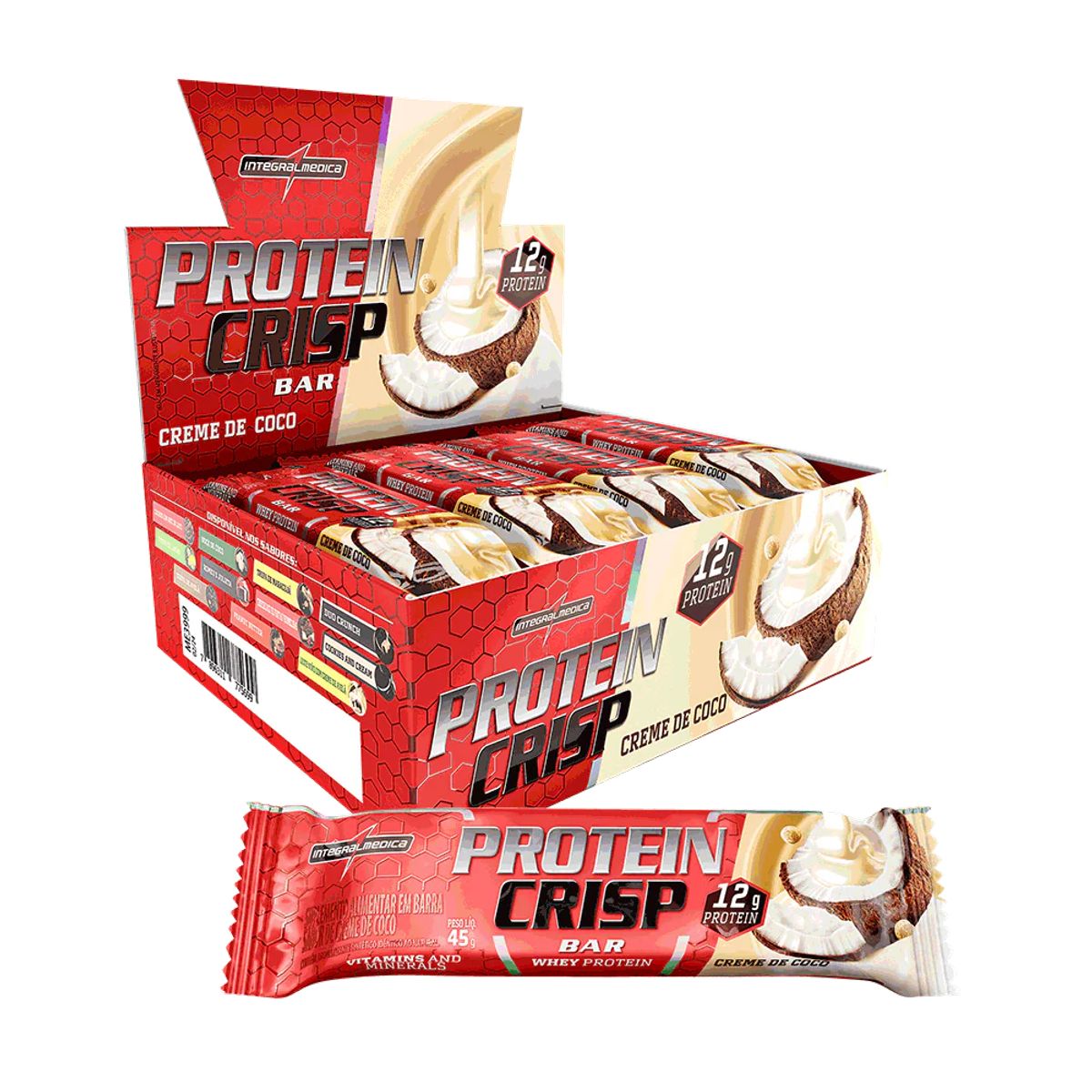 INTEGRALMEDICA - Barra de proteina Integralmedica - Crema de coco 12 unidades