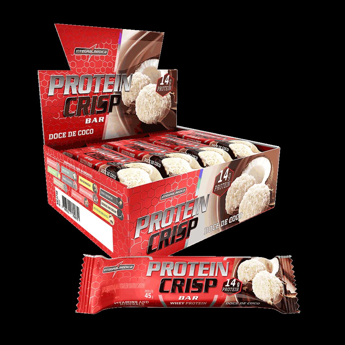 INTEGRALMEDICA - Barra de proteina Integralmedica - Dulce de coco 12 unidades