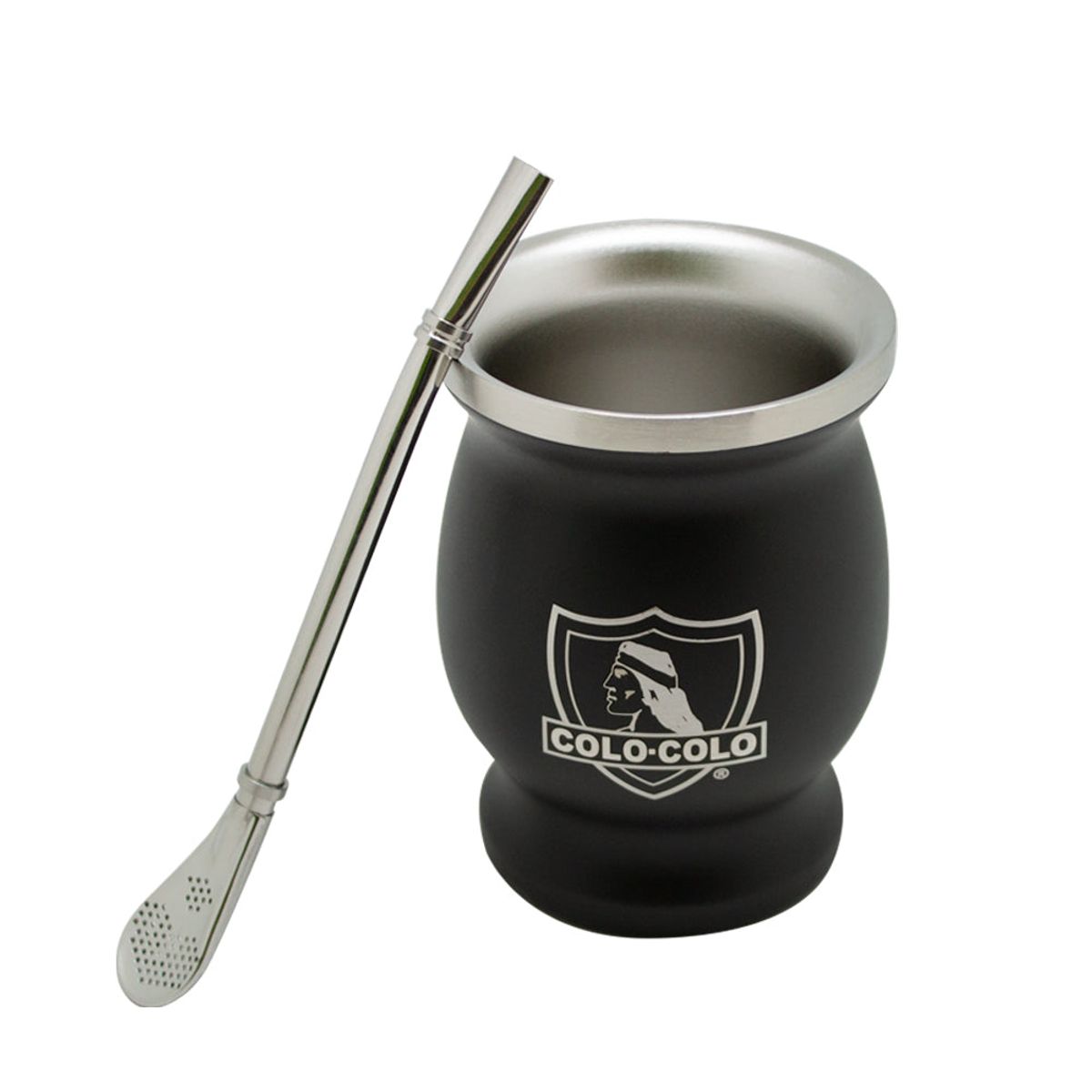 TITANIO - MATE CON BOMBILLA CLASICO COLO COLO