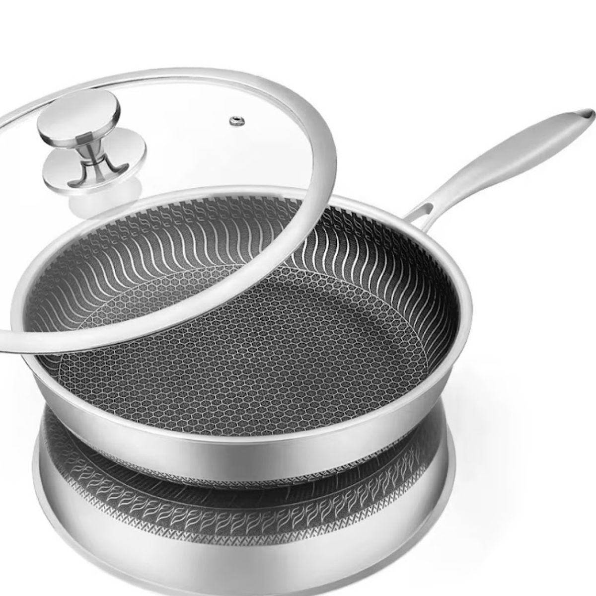 GENERICO - SARTEN HONEY COMB DE 26 CM CON TAPA